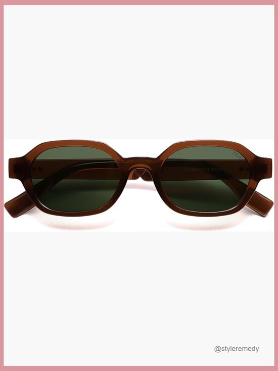 Retro Polarized Hexagon Sunglasses UV400 Protection Unisex main image 5